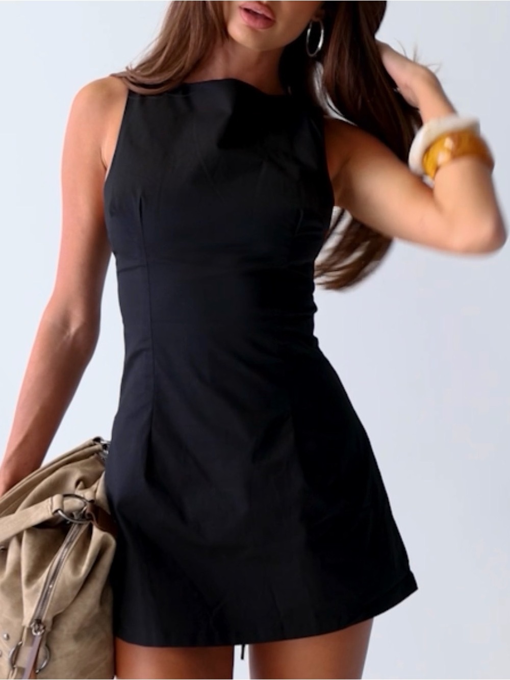 Princess Polly Black Sleeveless Mini Dress